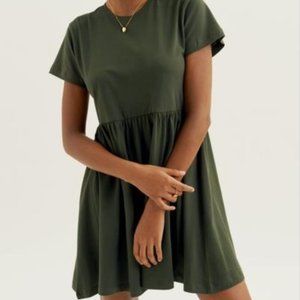 Kotn Baby Doll Dress in Green